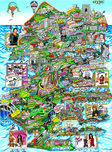 Charles Fazzino 3D Art Charles Fazzino 3D Art Jerseyliciously...Our Garden State (DX)
